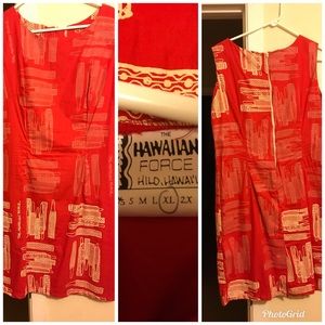 Hawaiian print dress